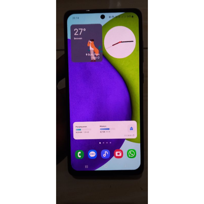 samsung a52 minus second ram 8/128. minus lcd minta ganti . cet dulu sebelum co