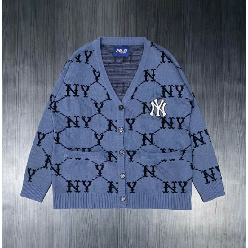 Jaket Rajut Cardigan Mlb Monogram Unisex
