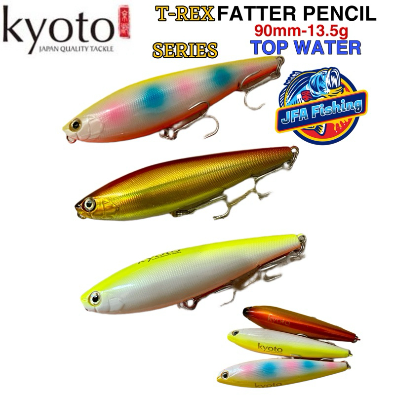 Minnow Kyoto T-Rex Series FATTER PENCIL 90mm-13.5g Top Water