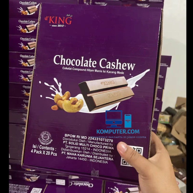 

1 kardus coklat cashew isi 4 pack ( 80 picis ) murah coklat batang