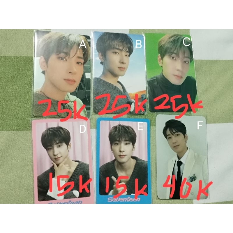 WTS PC Wonwoo SEVENTEEN DICON 102 & FML CARVER