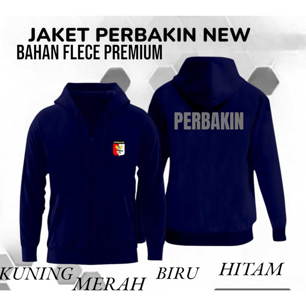 Jaket zipper Perbakin / jaket resleting perbakin / bahan flece premium / bisa cod