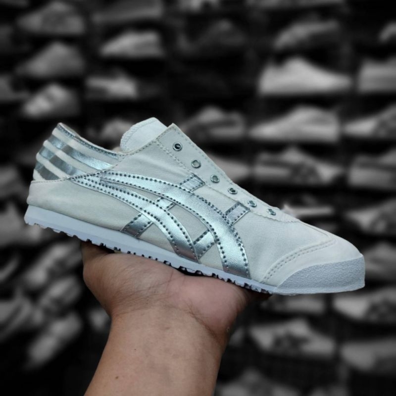 Sepatu Onitsuka Tiger Mexico 66 Paraty White Silver