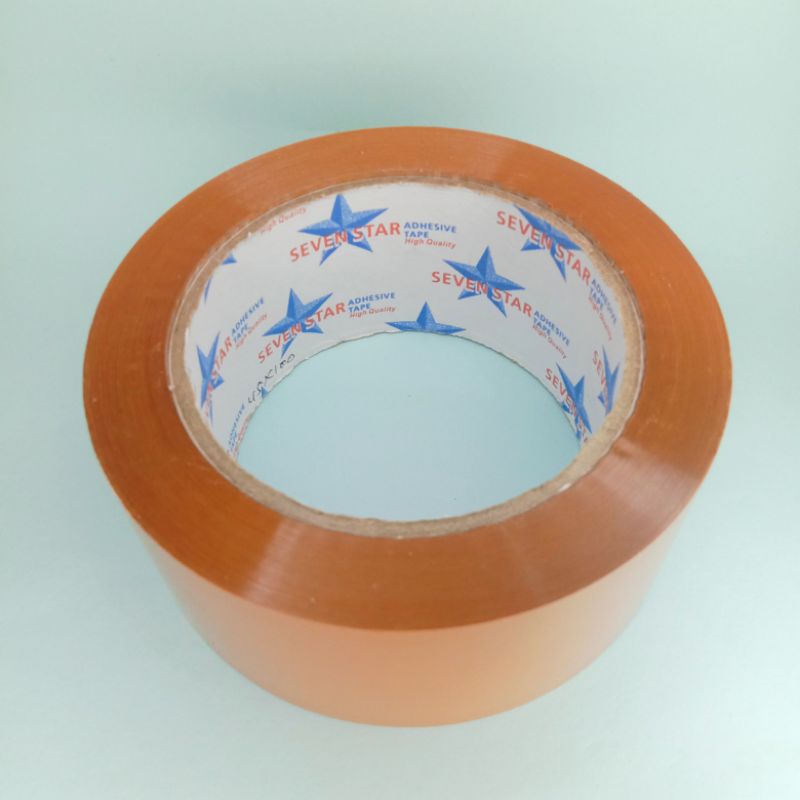 

Lakban Bening - Lakban Coklat SEVENSTAR 90yard 45mm 1 Slop isi 6pcs lebih murah