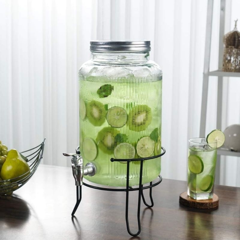 Dispenser Kaca HOV Juice Dispenser 5 L with rack