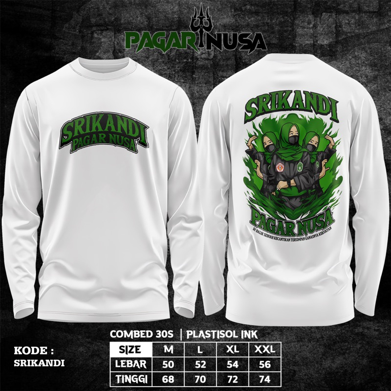 KAOS SRIKANDI PAGAR NUSA TERBARU LENGAN PANJANG KAOS PAGAR NUSA MURAH KAOS PAGAR NUSA TERBARU KAOS P