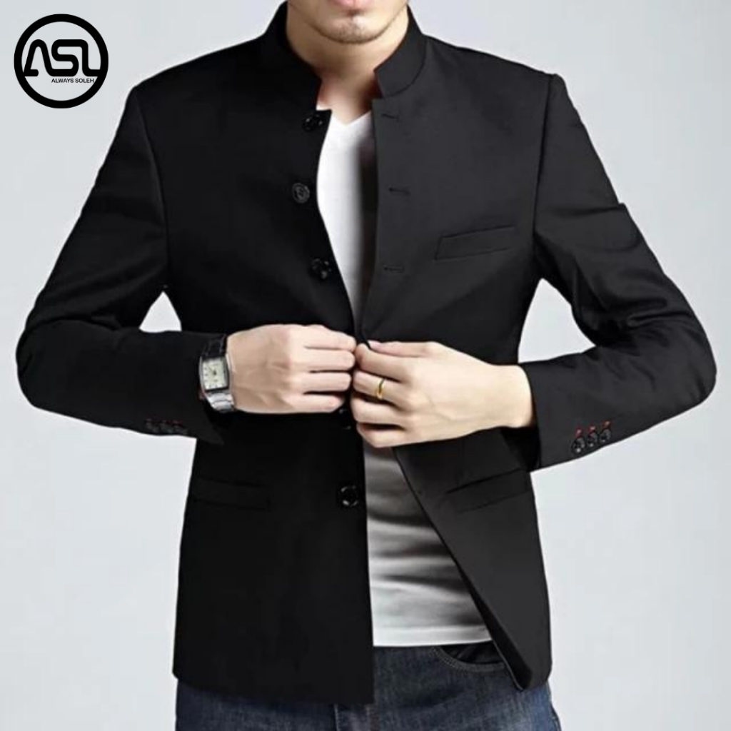 Jas Koko Pria Dewasa / Jas Mandarin Semi Formal / Jas Mandarin Pria Dewasa Slimpit / Jas Koko Pria S