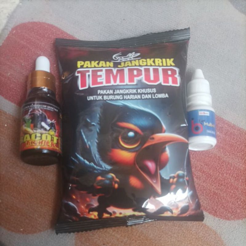 PAKET BACOT FIGHTER IB MULTIVIT PAKAN JANGKRIK TEMPUR