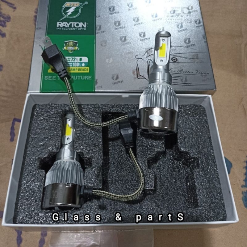 DOP HALOGEN H4 LED (WARNA PUTIH) MODEL KIPAS