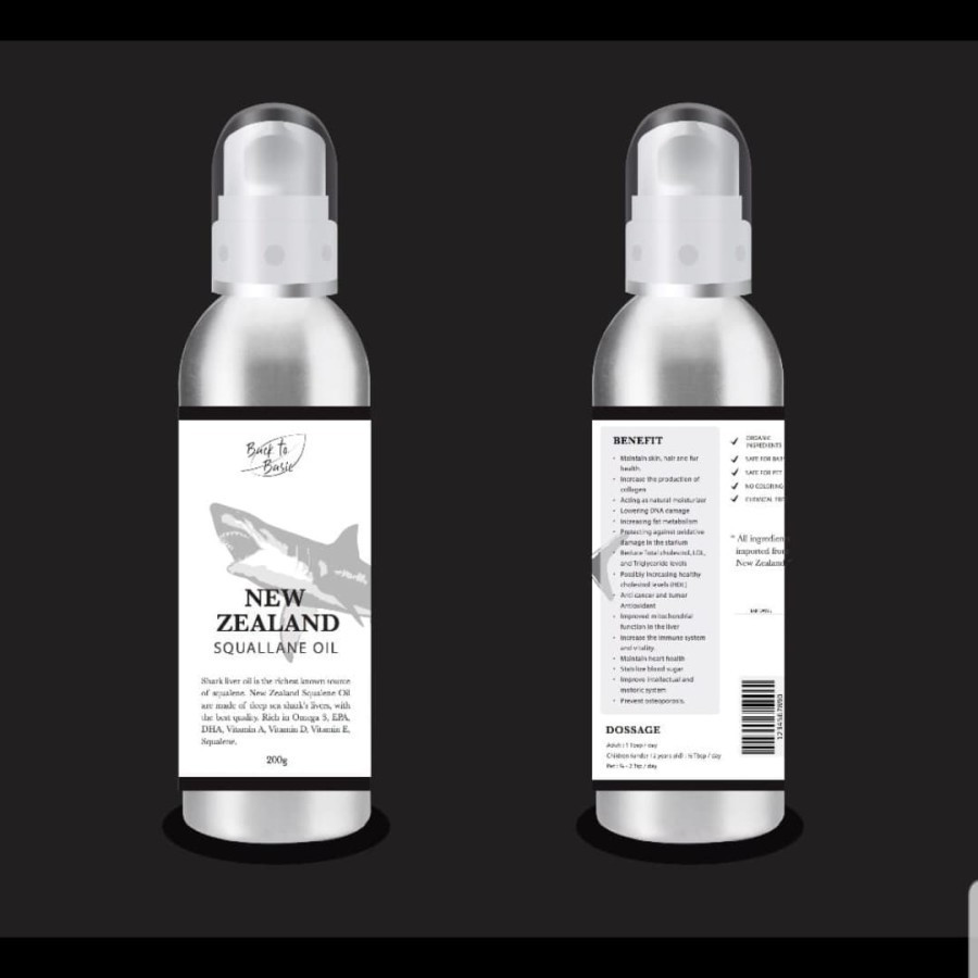 Back to Basic New Zealand Squalene Oil minyak hati ikan hiu
