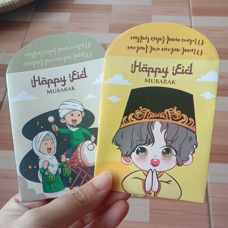 

(10lembar) amplop lebaran idul Fitri, eid Mubarak, idul adha