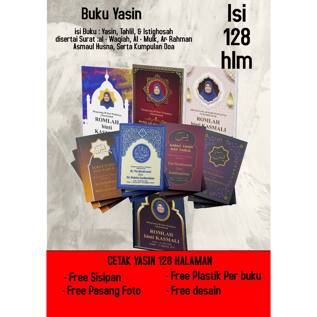 

Cetak Yasin 128 Halaman Full Colour Free Sisipan dan Free Pasang Foto