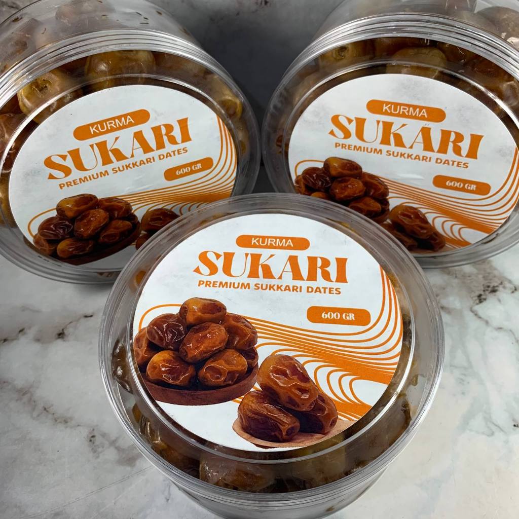 

KURMA SUKARI (600 Gr) Toples PREMIUM Original / KURMA RAJA / Kurma Madu Arab SUKARI Al Qaseem AL QOSIM - AYW