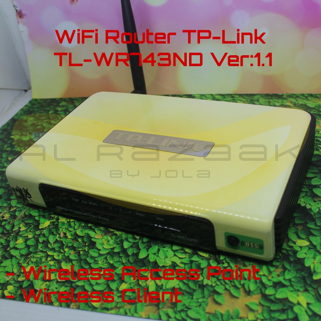 150Mbps Wireless Access Point Router TP-Link Model TL-WR743ND Ver: 1.1