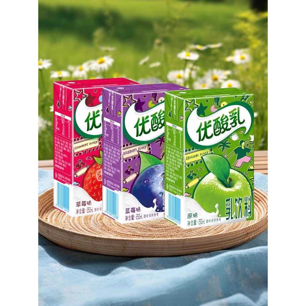 

Yili Yoghurt Drink Original,Strawberry @250ml 礼伊利优酸乳原味 | Yogurt Milk Original