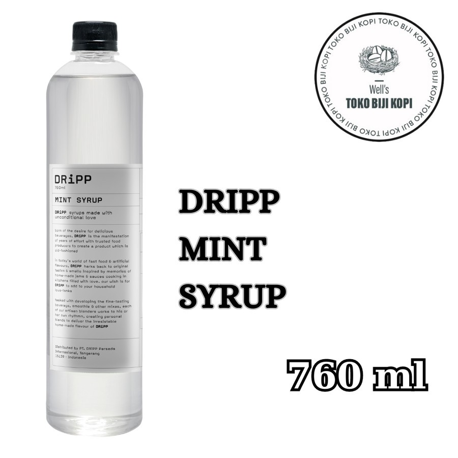 

DRIPP SYRUP MINT FLAVOUR - 760 ML / SIRUP DRIPP RASA DAUN MINT