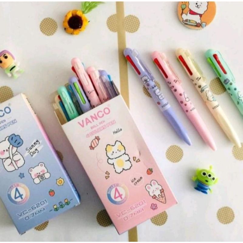 

Pulpen 4 warna / Pulpen fancy 4 warna