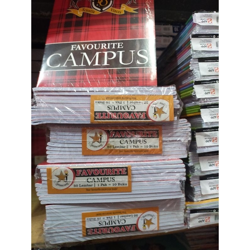 

BUKU TULIS CAMPUS 50 FAVORIT BOXI CAMPUS 50 LEMBAR 1PAK 10BUKU