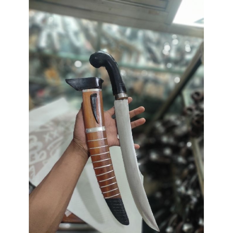 Golok POLET ZAMBIA Siap Pakai, Golok Sembelih Hewan Polet Zambia