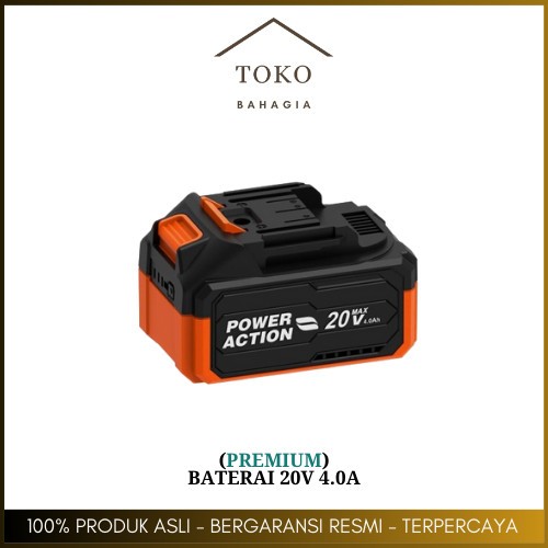 Baterai 20V 4.0A Cordless Battery POWER ACTION LXT Makita Batere Bor