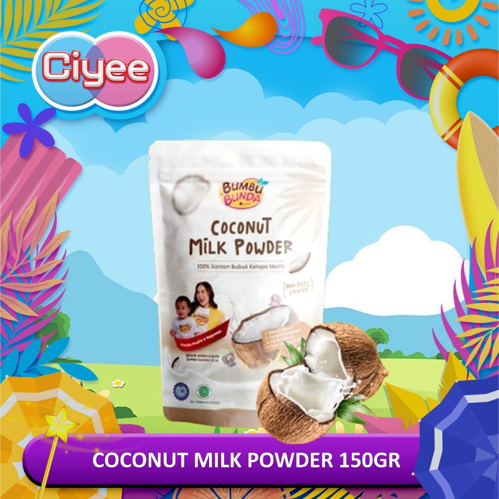 

Bumbu Bunda Elia Coconut Milk Powder 150gr - Santan Anak Bb Booster Mpasi - Santan Organik - Ciyee