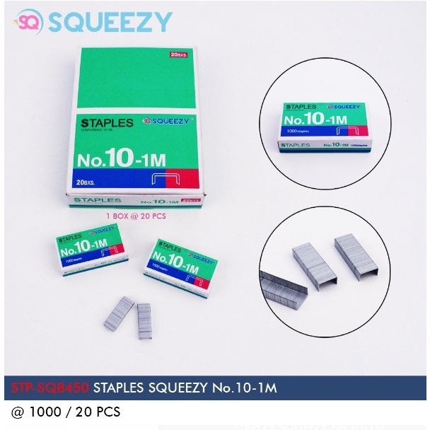 

Isi Steples Merk Squeezy No 10 Per(10 box)