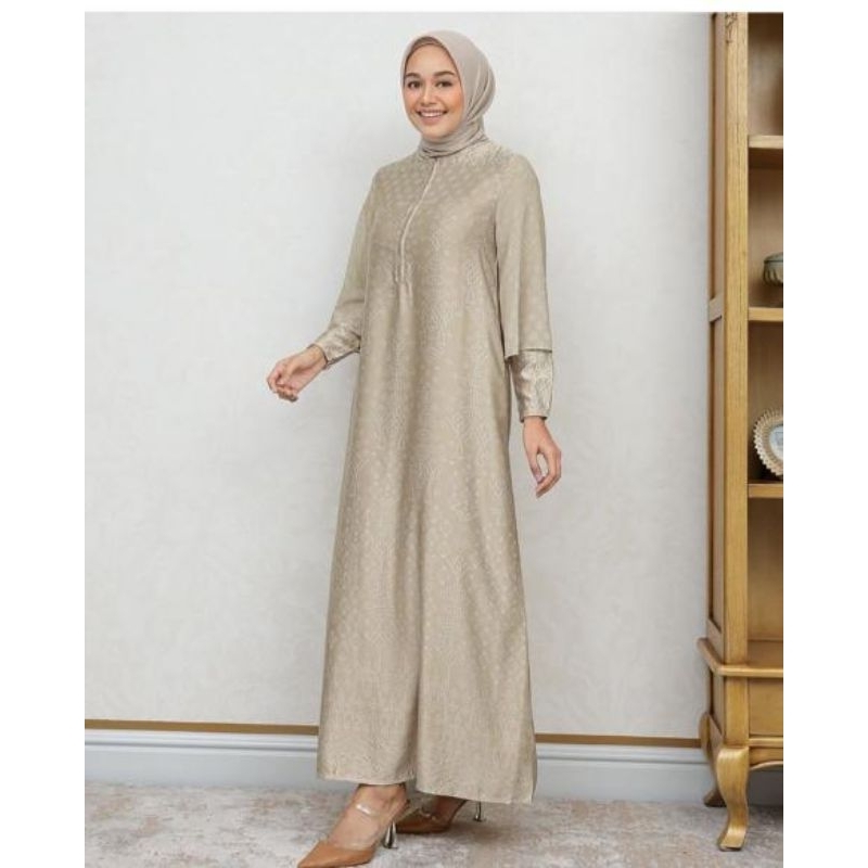 Geulis Kirana Dress Sand Geulis Size L  (New)