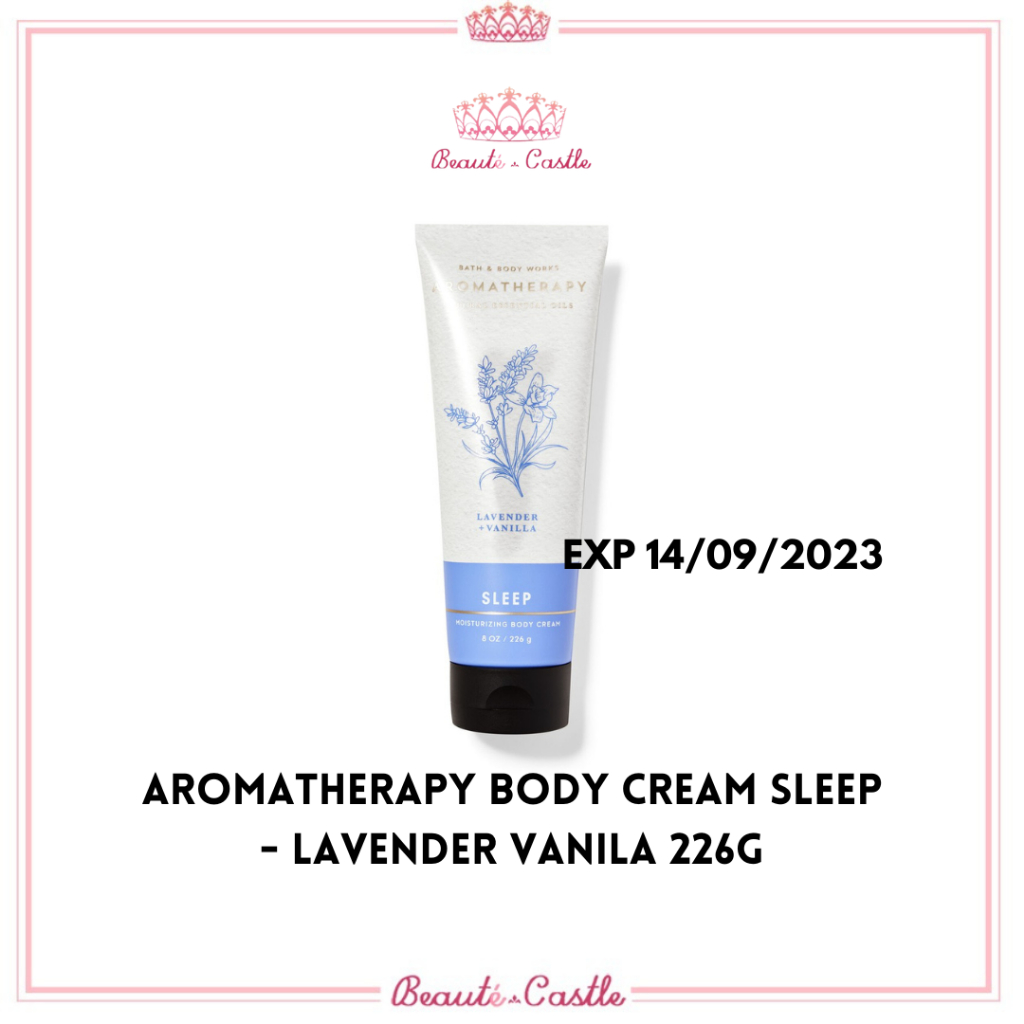 BBW Aromatherapy Moisturizing Body Cream - Lavender Vanilla Sleep 226gr