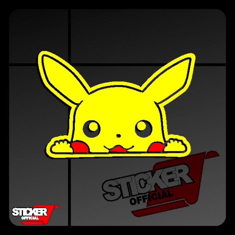 

sticker pokemon ngintip lucu