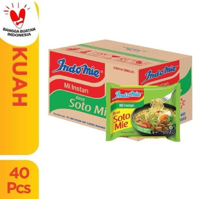 

Indomie Soto Mie 1 Karton/1Dus isi 40pcs