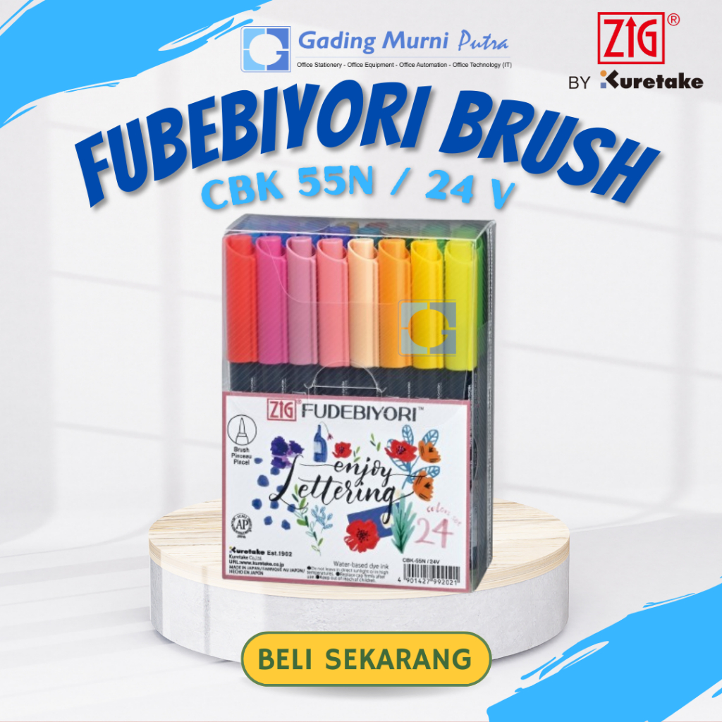 

ZIG KURETAKE FUDEBIYORI BRUSH SET 24 COLOR CBK-55N/24V