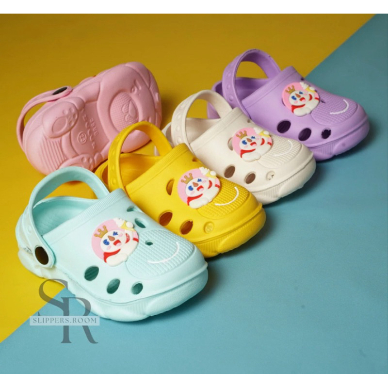 	 SANDAL SELOP BAIM ANAK PEREMPUAN TALI BELAKANG KARAKTER MIXUE	