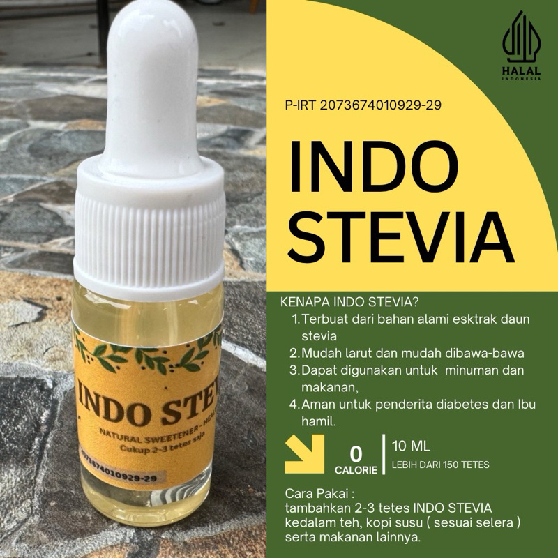 

Pengganti gula alami INDO STEVIA 10ml