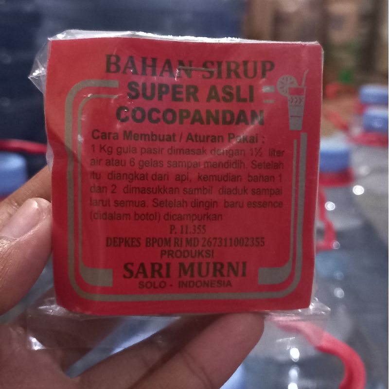 

Bahan resep sirup super asli solo