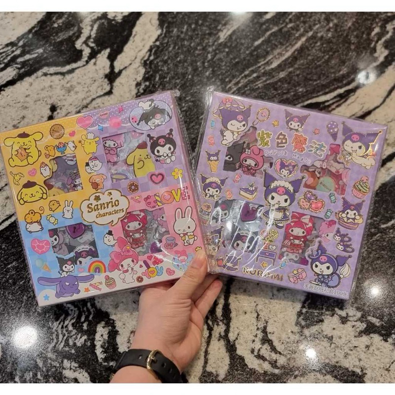 

STICKER SANRIO KUROMI MY MELODY POMPOMPURIN | STICKER LUCU TRANSPARAN ISI 100