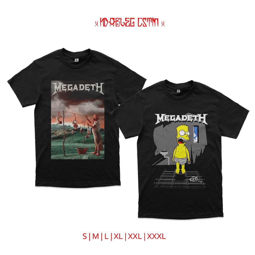 kaos megadeth tshirt band megadeth