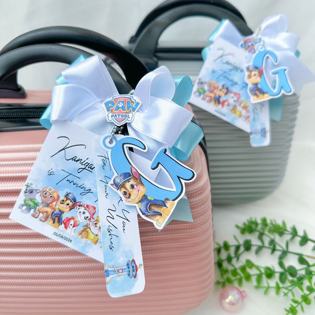 3 in 1 Paw Patrol Water Color Tag Card Birthday / Thanks Card Souvenir Parcel Hampers / Kartu Ucapan