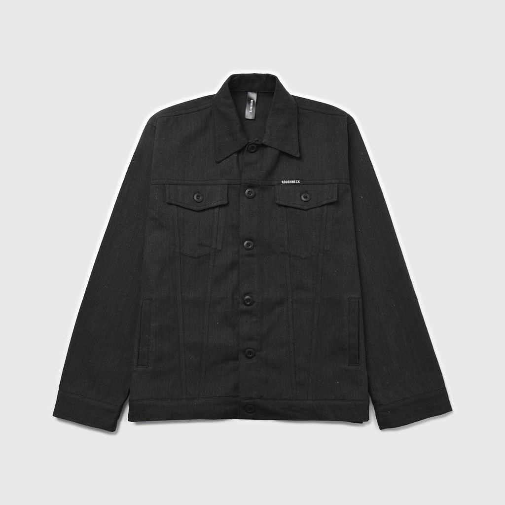 Roughneck TJ013 Shadow Black Renegade Trucker Jacket Size M