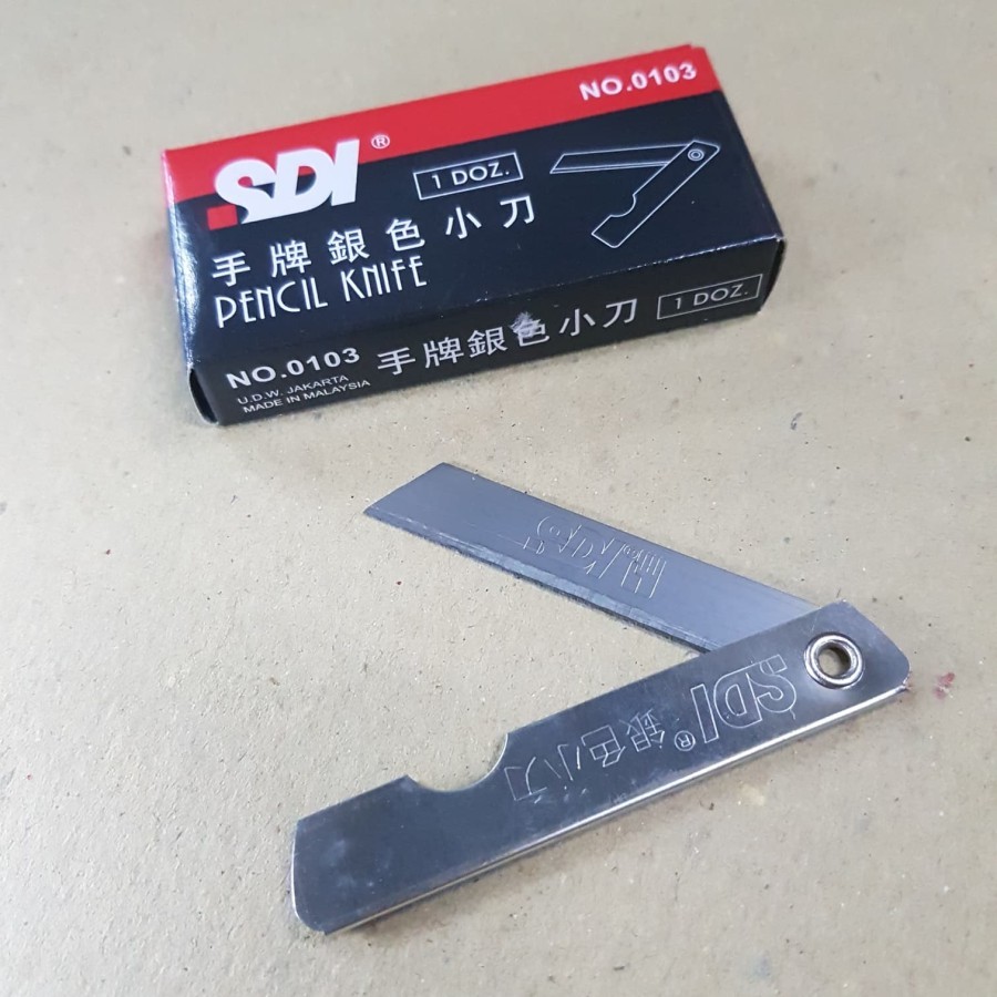 

Pencil Knife | Pisau Lipat SDI No. 0103 - 12 pcs