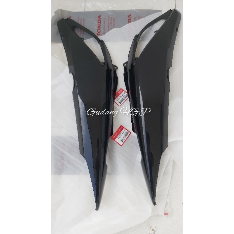 Cover L & R Body Set Black Honda Supra X 125 Old Lampu Depan Bohlam 1 64410 64420-KTM-850FMB Ori Hon