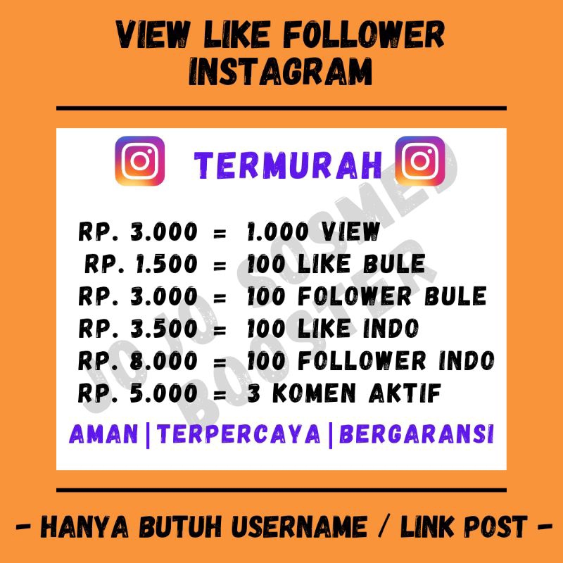 LIKE DAN FOLLOWES INSTAGRAM