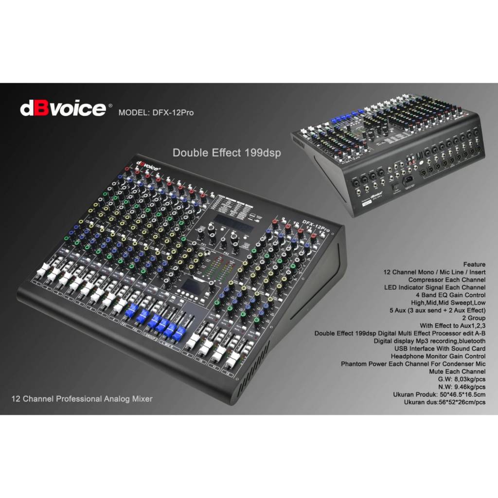 MIXER DBVOICE DFX16 DFX 16 ORIGINAL