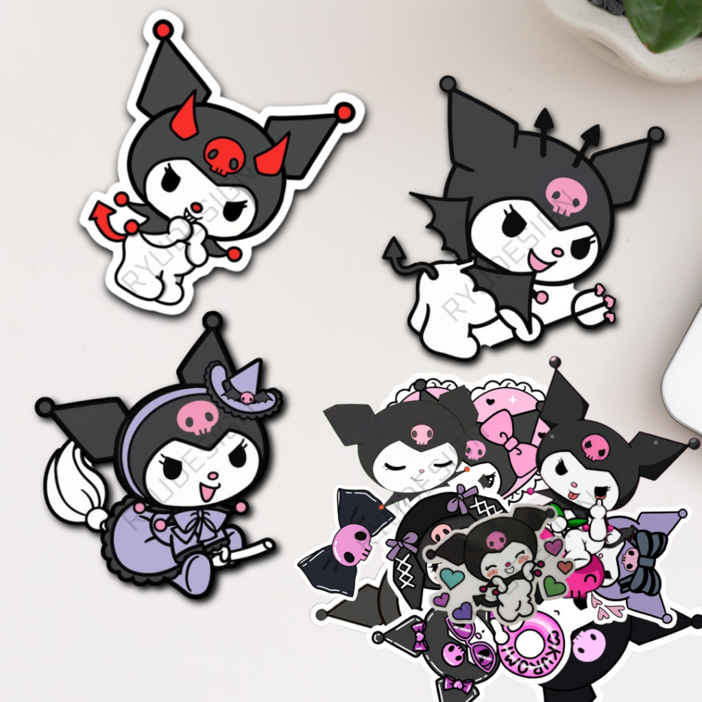 

Sticker Pack Kartun Sanrio Stiker My Melody Kuromi Mix Lengkap Waterproof Lucu Murah Panjang