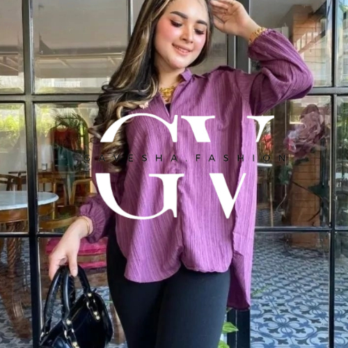 Livia Blouse - Blouse wanita Polos - Blouse Lady Crush/Kemeja Livia Blouse - Outher Premium Wanita