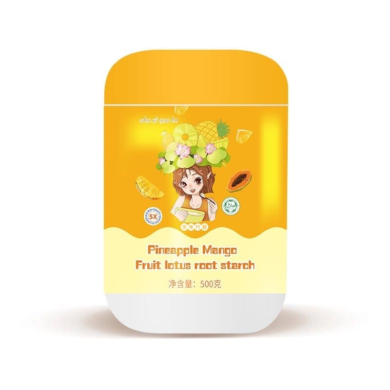 

oufen /lotusrootpowder, varian fruit+mango colagen 500g toples