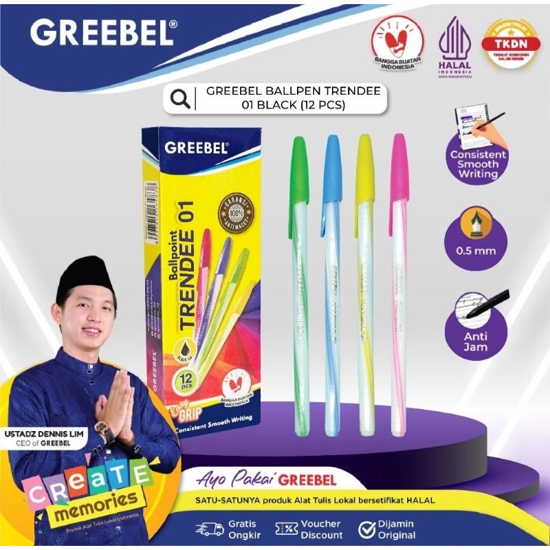 

Ballpoint greebel isi 1lusin 12pcs