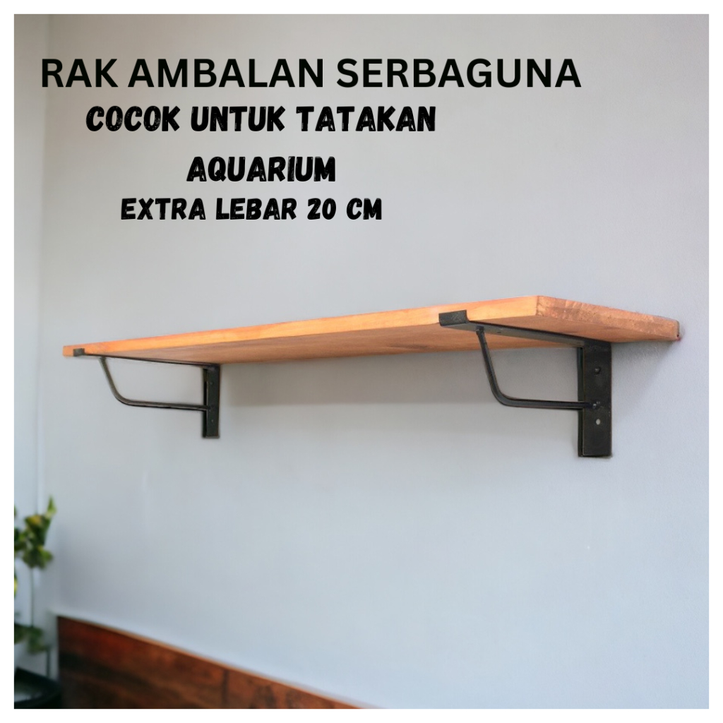 Hiasan Rak Ambalan Dinding  Minimalis Aquarium syuhada gantung dinding tempel Serbaguna