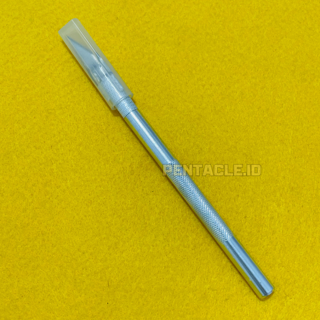 

Pena Cutter Pisau Ukir Metal Handle Hobby Craft Knife TANPA REFILL Decal Knifezerr Precision Cutting Alat Kerajinan Tangan Seni Pahat Serbaguna Multifungsi Potong Sayat Cangkok Buah Service IC Handphone HP Sticker Stainless Steel Blade Art Pentacle Malang