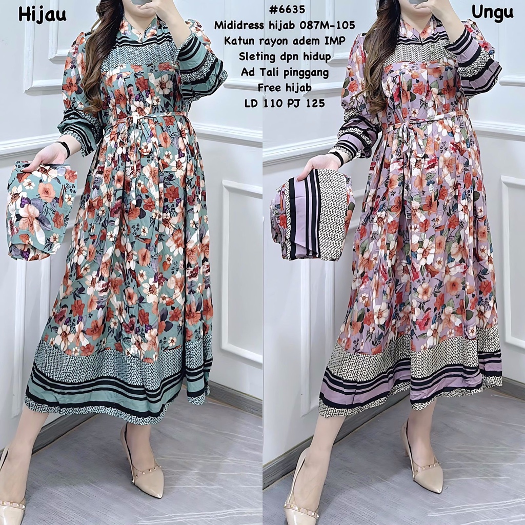 6635 Midi dress Hijab