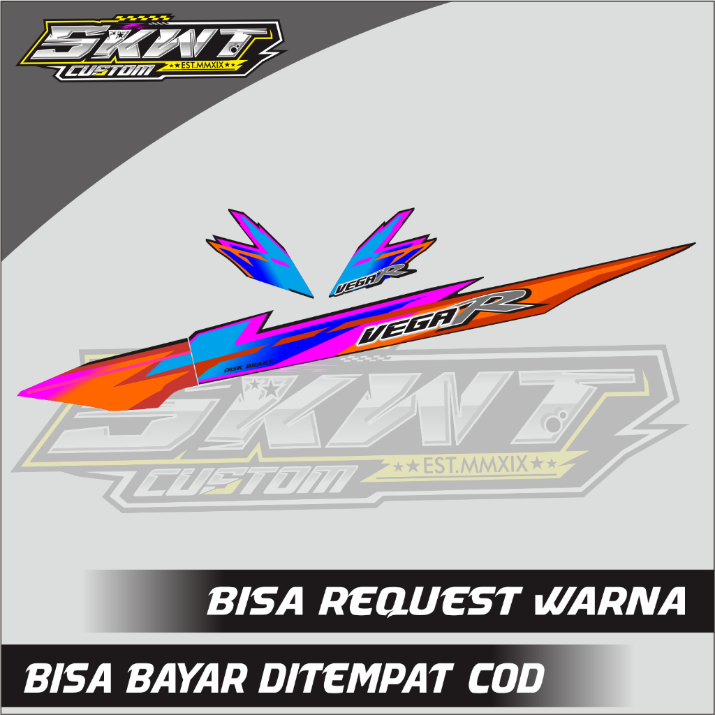 STRIPING STIKER VEGA R LAMA VEGA KOTAK